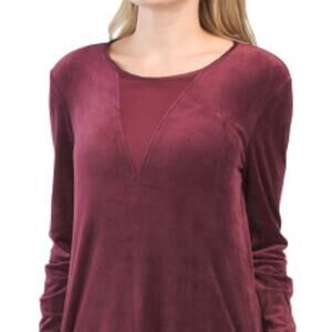 Sesoire Women's Robe Luxury Velour Long Sleeve Pockets Size M